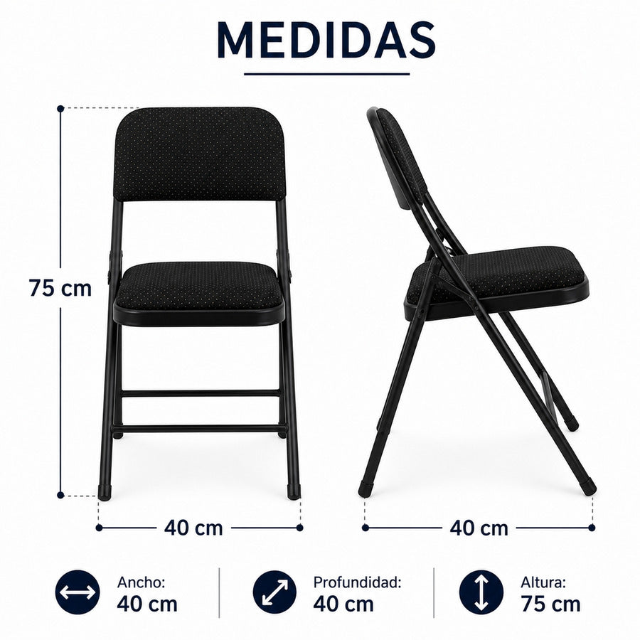 SILLA PLEGABLE NEGRAX6