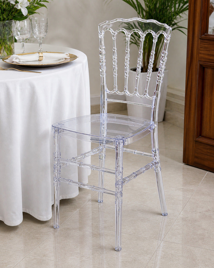 SILLA TRANSPARENTE CUADRADA X6