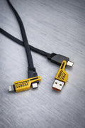 CABLE DOBLE FICHA USB A-C C-IPHONE X300