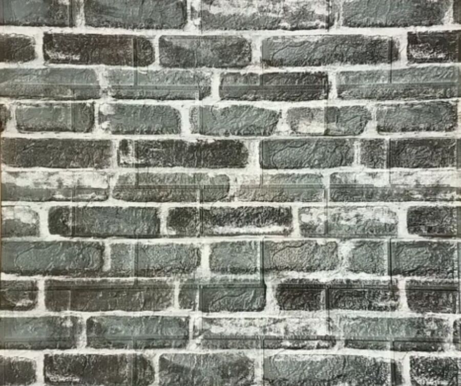 ADHESIVO PARED LADRILLO GRIS